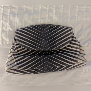 Collina Strada Art Deco Cotton Canvas Clutch